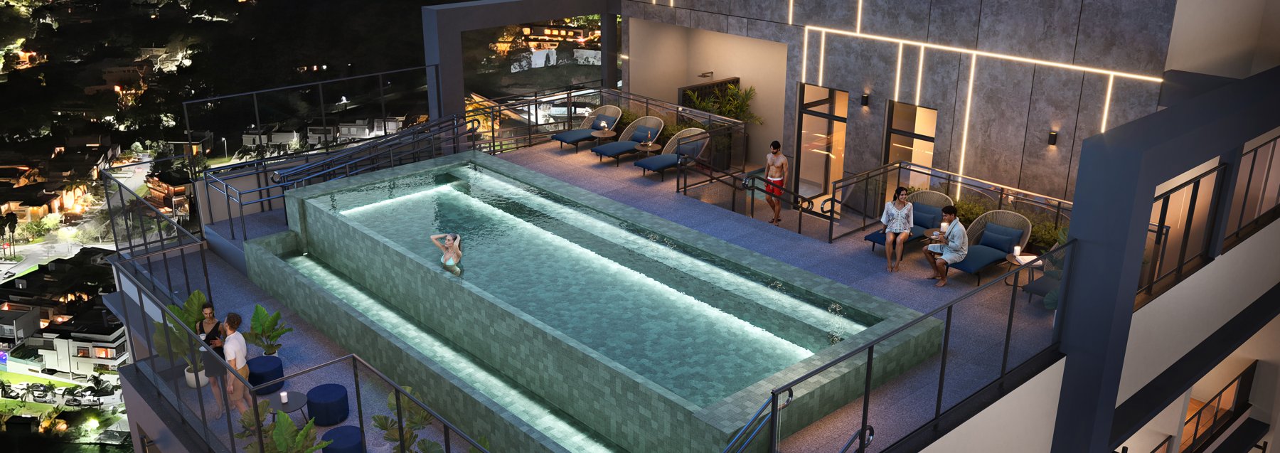 O rooftop como sala de estar
